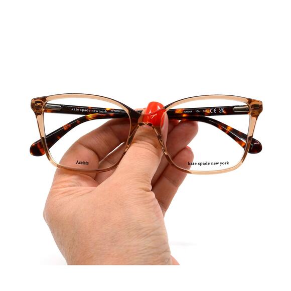NEW KATE SPADE TIANNA 10A TRANSPARENT BROWN AUTHENTIC EYEGLASSES FRAME - Picture 11 of 12